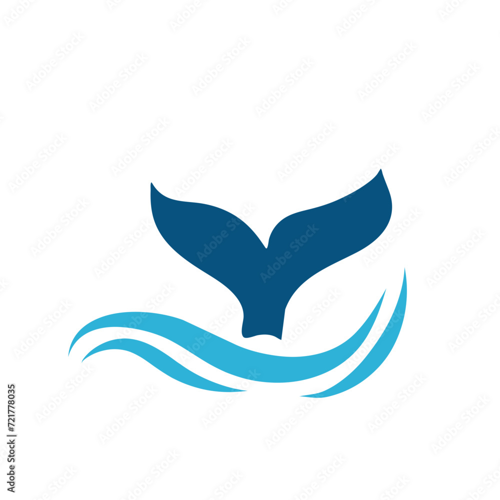 Naklejka premium Fish tail icon