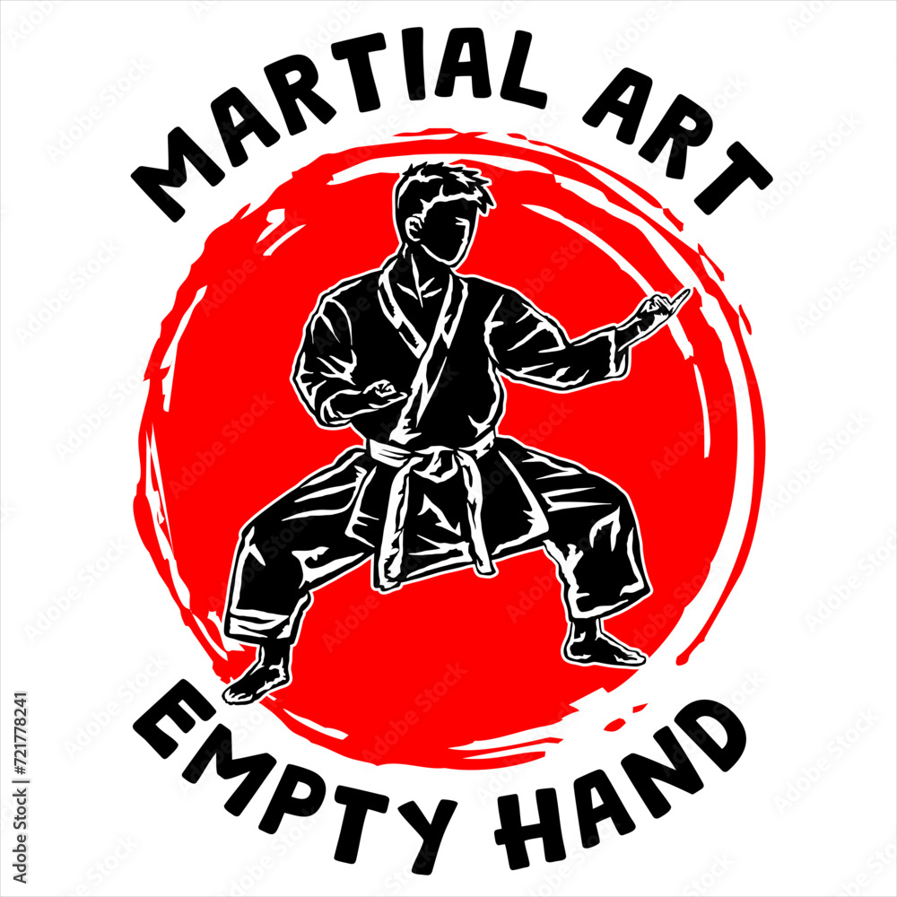 illustration karate logo design t shirt poster vector illustration karate logo design t shirt poster vector