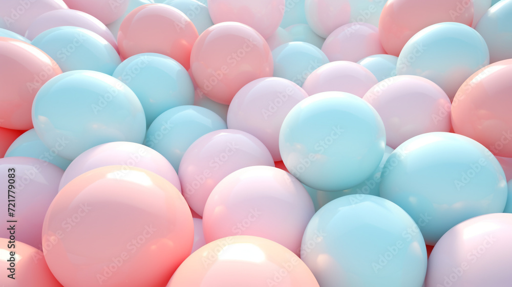 balls in various pastel colors balls in various pastel colors