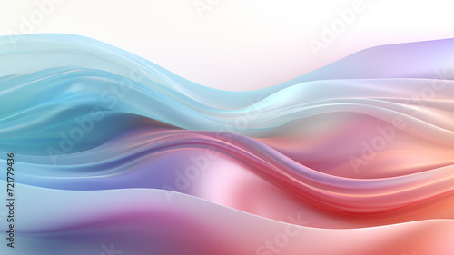 pastel colour wave abstract background. © Sansha Creation