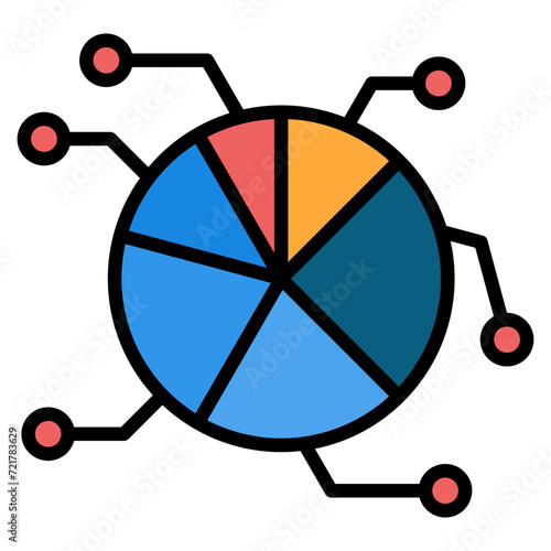 Resource Allocation Icon Element For Design