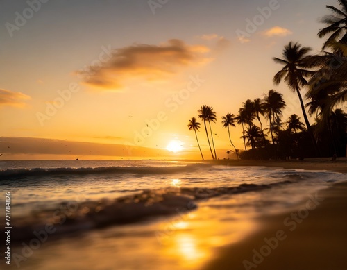 sunset on the beach © ENMANUEL CAST
