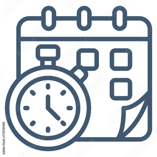 Deadline Icon Element For Design