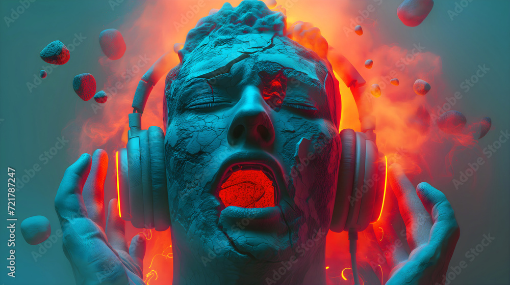 Hot music concept Hot music concept