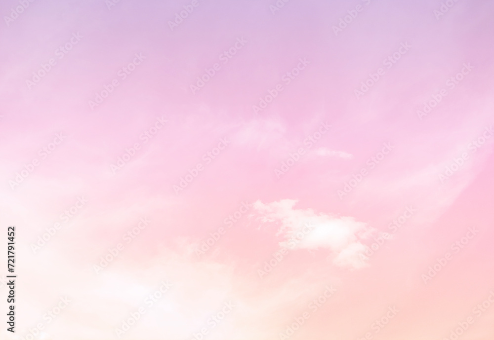 Sky and clouds in pastel tones for graphic design or wallpaper