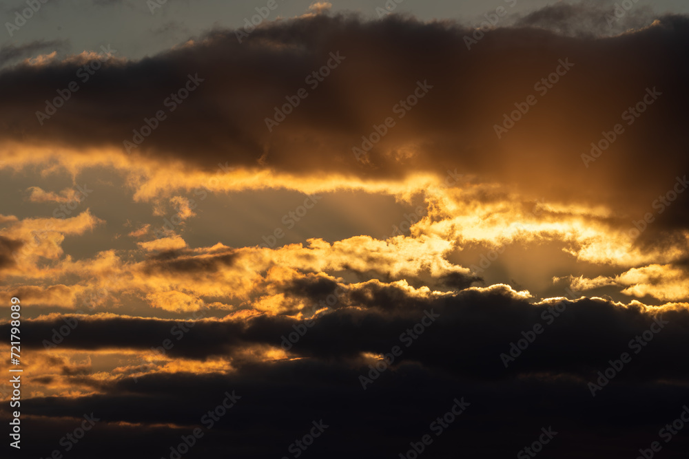 Obraz premium 夕焼けの雲