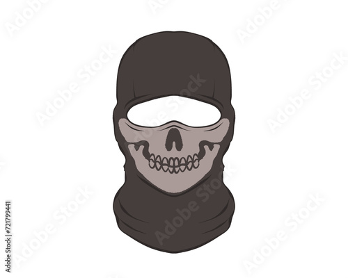 Black Skull balaclava mask