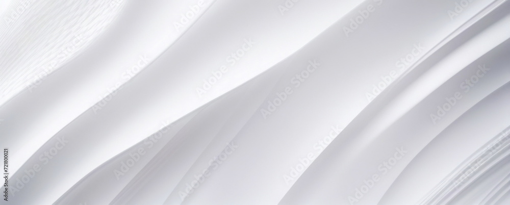 Fototapeta premium Beautiful white abstract futuristic geometric wawes background for presentation. 3D. Creative modern white wallpaper. Design background. . banner