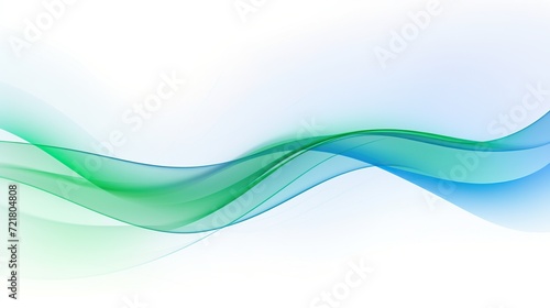 Blue green waves abstract background © vanzerim