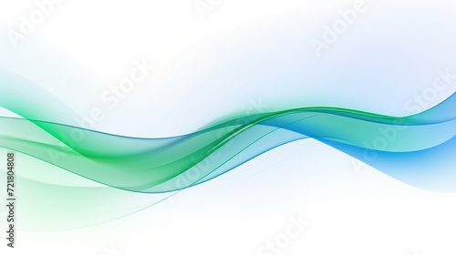 Blue green waves abstract background