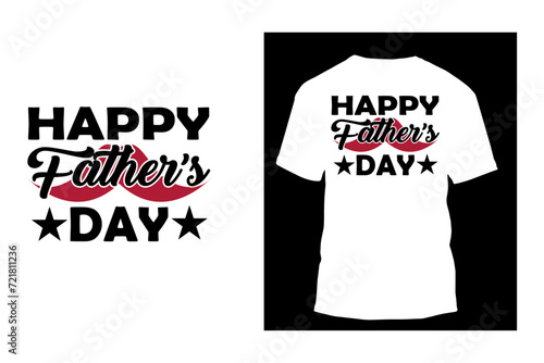Happy Fathers Day black calligraphy in frame 