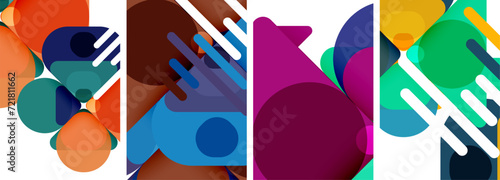 Geometric elements abstract backgrounds for wallpaper, business card, cover, poster, banner, brochure, header, website