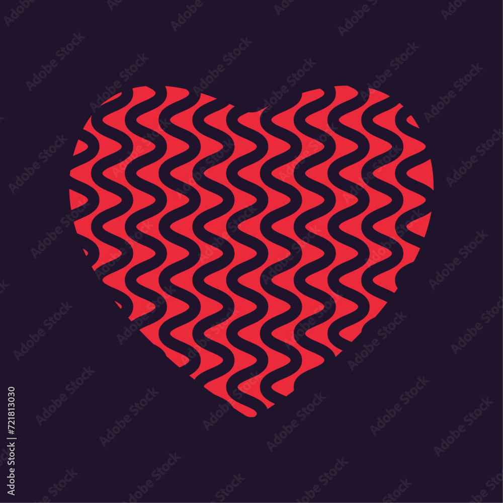 ZIGZAG pink hearts vector on dark background for valentines, Love anniversary concept, hearts elements, objects, symbols, Heart UI, UX and used in Love concept ZIGZAG pink hearts vector on dark background for valentines, Love anniversary concept, hearts elements, objects, symbols, Heart UI, UX and used in Love concept