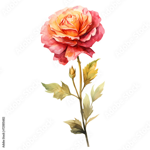 Birth Month Flowers June Rose transparent background PNG