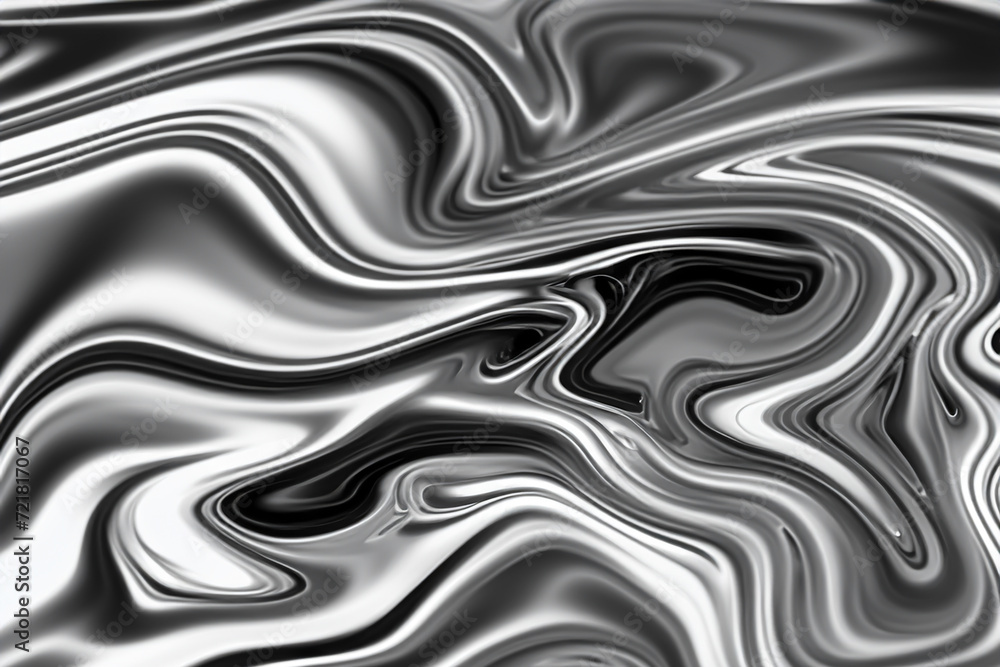 Obraz premium Metallic abstract wave liquid background