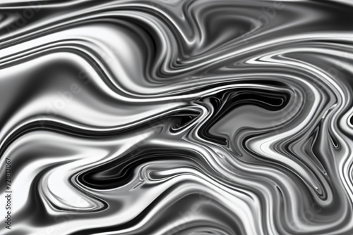 Metallic abstract wave liquid background