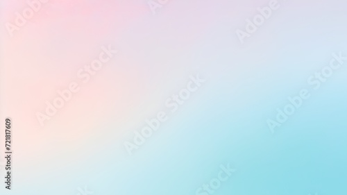 Sky blue azure teal pink coral peach beige white abstract background. Color gradient ombre blur. Light pale pastel soft shade. Rough grain noise. Matt brushed shimmer. Liquid water. Design. Minimal.