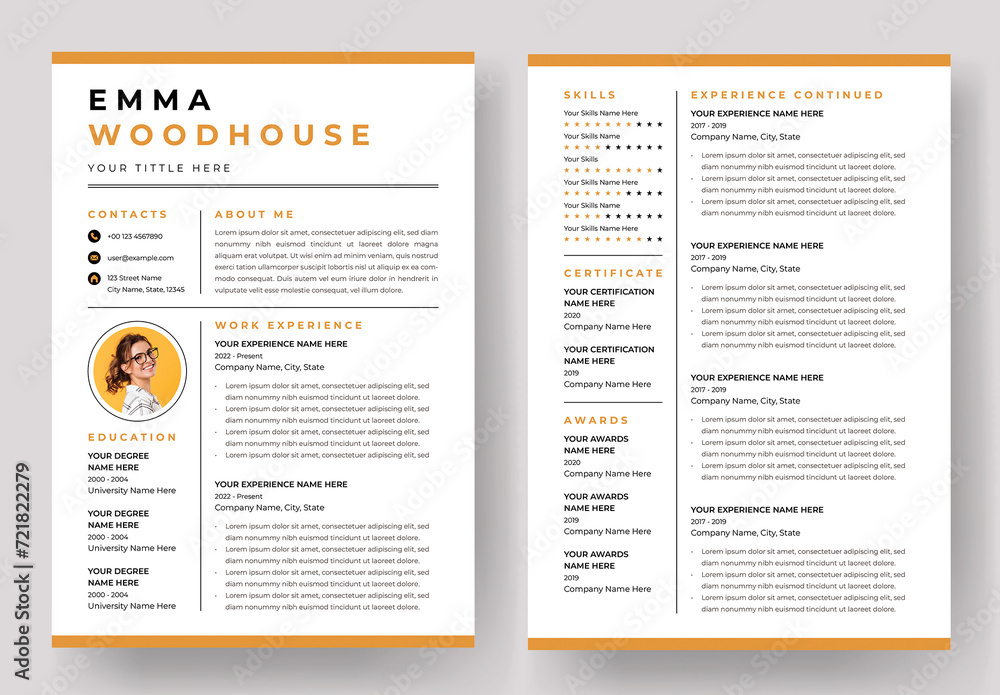 Resume Layout With Yellow And Gray - 1000 F 721822279 OgxEwHArCitU6vVABxtYinXoZWKaSlJx 