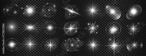 shiny transparent silver flare background in collection
