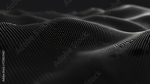 モノクロの波形パターンで魅せるデジタルアートの世界 photo