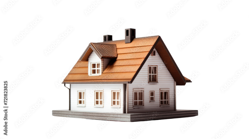 House model concept isolated on transparent and white background.PNG image.