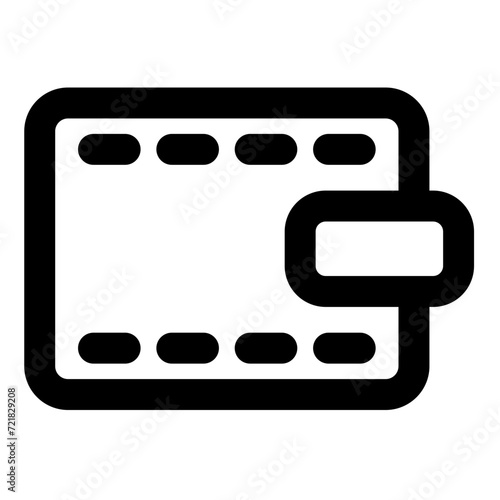 wallet icon, object simple line icon