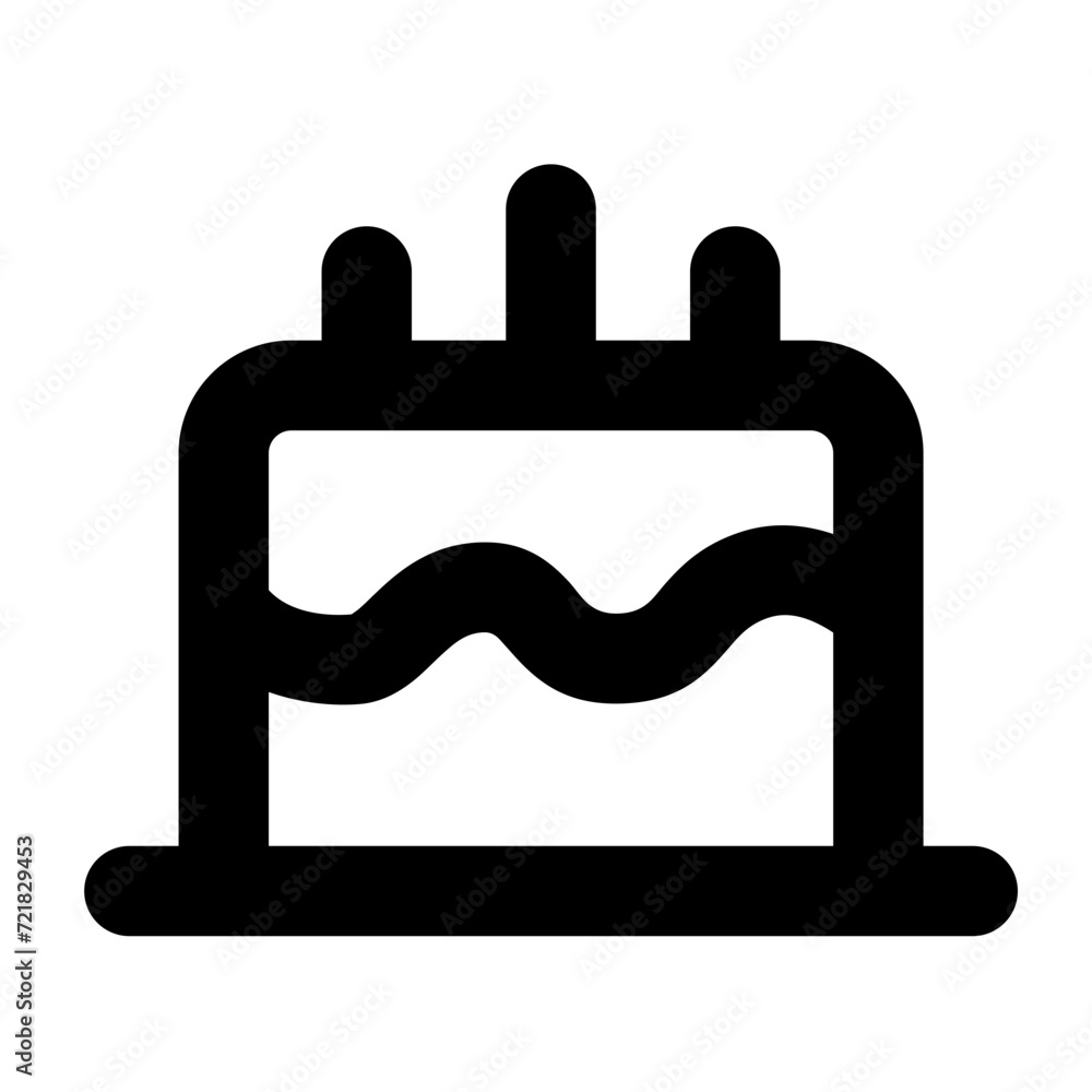 cake icon, birthday cake simple line icon cake icon, birthday cake simple line icon