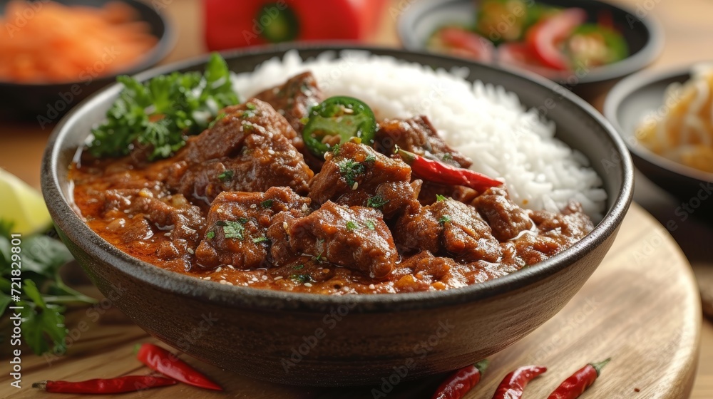 Image of Delicious Beef Rendang Generative AI Image of Delicious Beef Rendang Generative AI