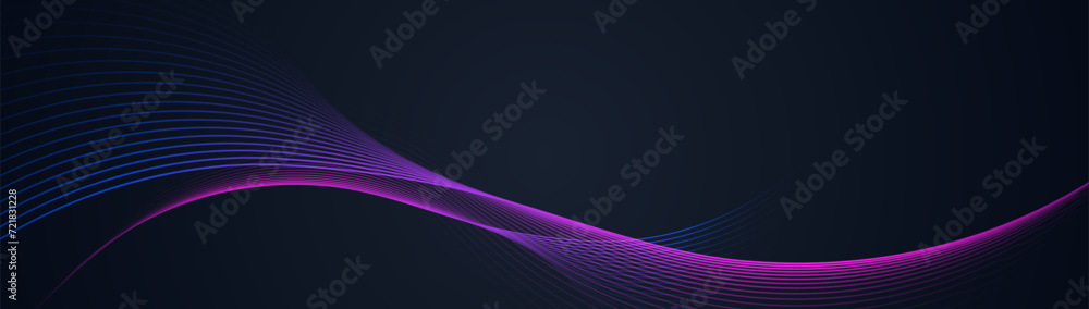 Abstract background with blue glowing wavy lines with technology connection concept. Modern minimal trendy shiny pink lines pattern. Soft motion in dark space. Vector illustration Abstract background with blue glowing wavy lines with technology connection concept. Modern minimal trendy shiny pink lines pattern. Soft motion in dark space. Vector illustration