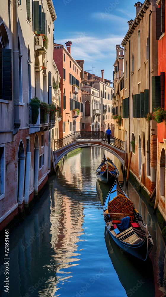 Scenic Beauty of Venice: A Glimpse into the City's Historic Canals and Colorful Architecture