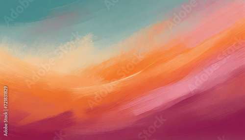 orange and pink abstract watercolor background, Generative ai, generative, ai