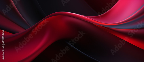Charcoal and ruby colored abstract wave background.