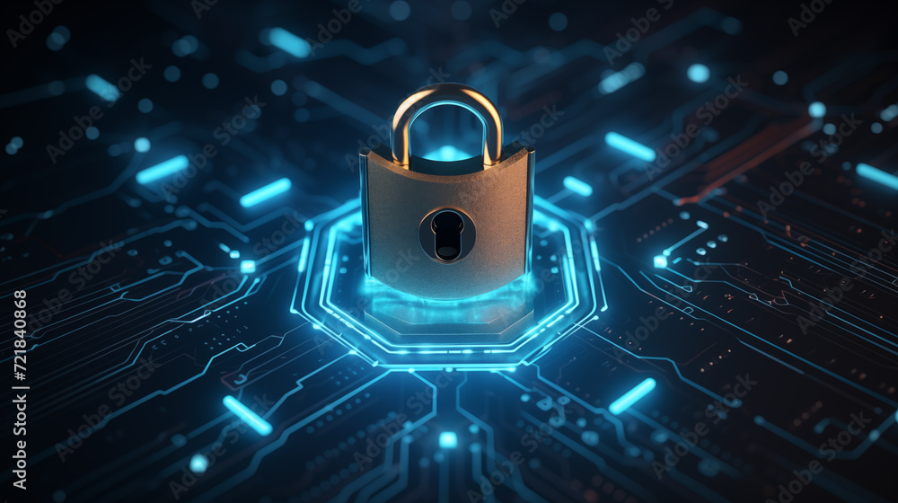 Binary code lock, security and privacy code for protection, digital technology abstraction. Abstract background of futuristic technology Binary code lock, security and privacy code for protection, digital technology abstraction. Abstract background of futuristic technology