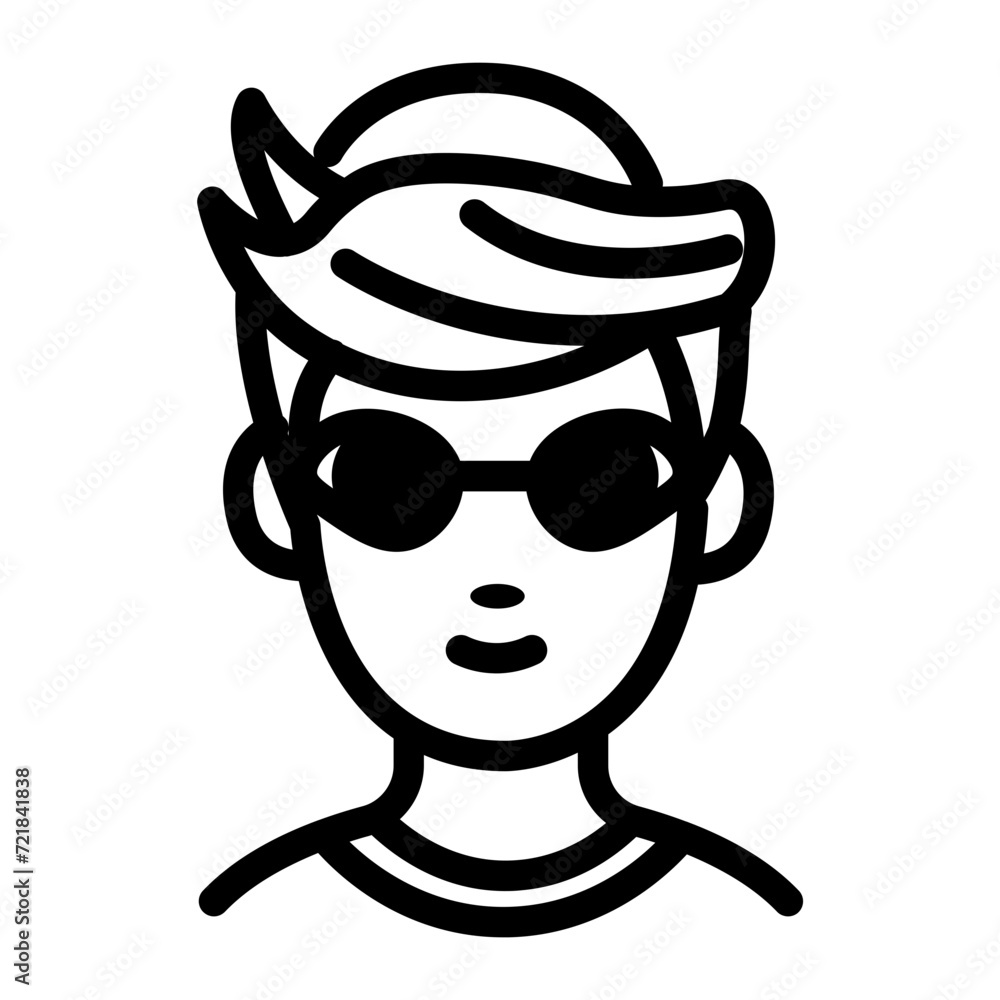 people icon. avatar line icon people icon. avatar line icon
