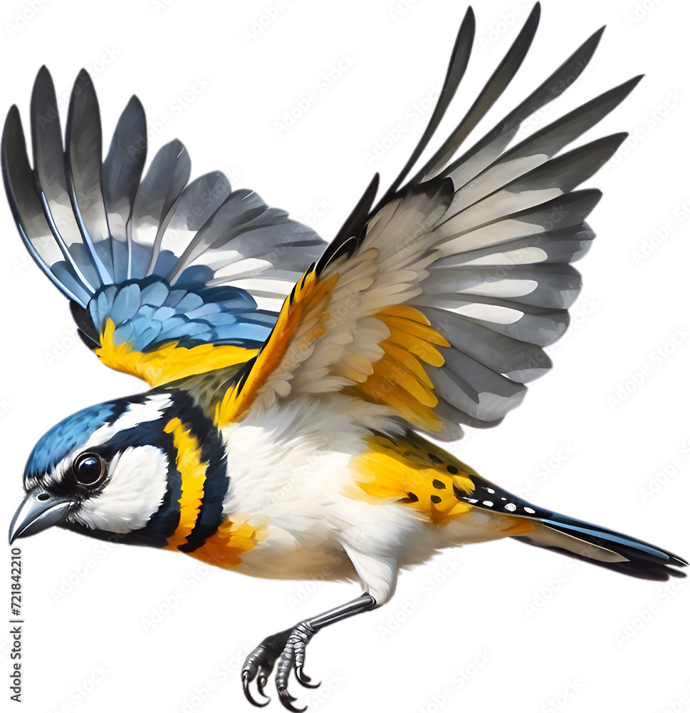 Close-up image of a Spotted pardalote bird. Close-up image of a Spotted pardalote bird.