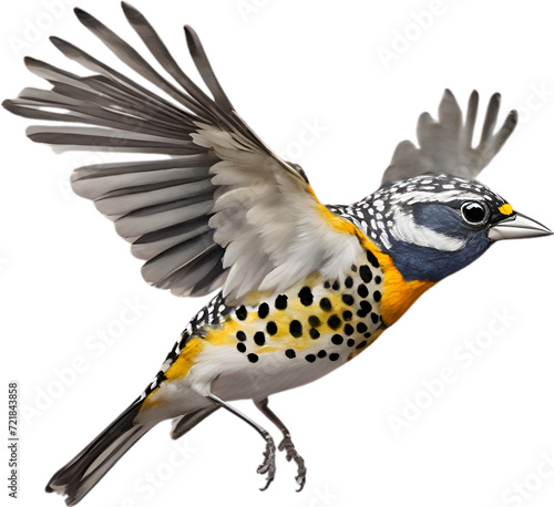 Close-up image of a Spotted pardalote bird.  © Pram