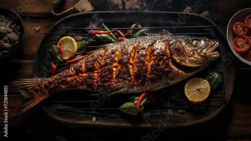 Ikan Bakar, Indonesian food photo