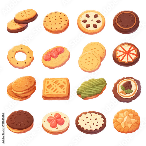 Assorted cookies of various kinds