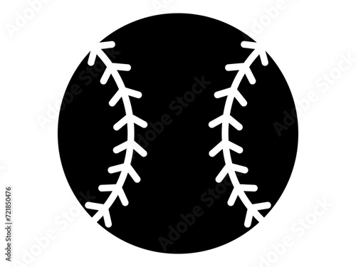 シンプルな野球のアイコン photo