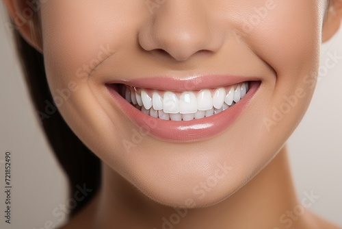 Exquisite dental health. capture the beauty of gleaming white teeth in the human mouth