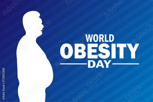 World Obesity Day Vector Illustration. Suitable for greeting card, poster and banner