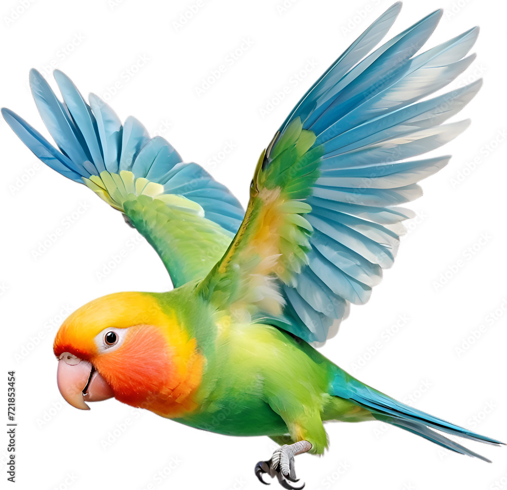 Obraz premium Close-up image of a Peach-Faced Lovebird. 