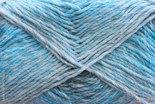 blue warm and cozy yarn ball of alpaca wool