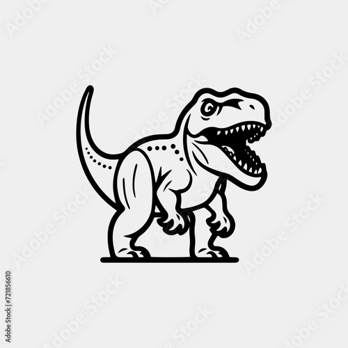 a t - rex with its mouth open and its teeth wide open © therealnodeshaper
