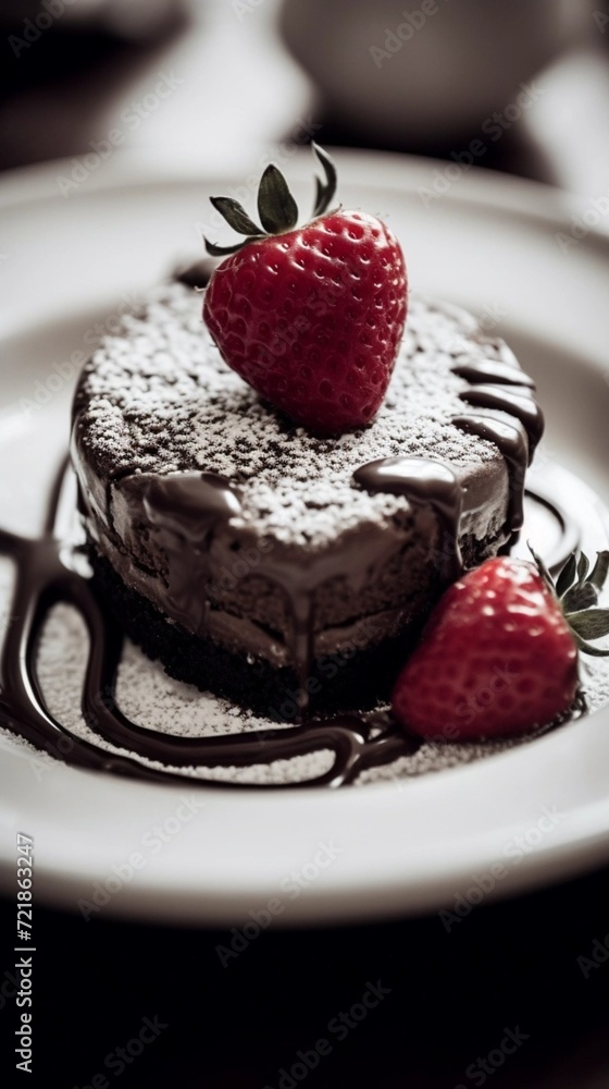 chocolate cake with strawberries
cake for love with strawberry, gift for Valentine's Day. chocolate cake with strawberries
cake for love with strawberry, gift for Valentine's Day.