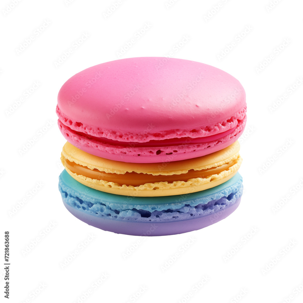 colorful macaroons isolated on white colorful macaroons isolated on white