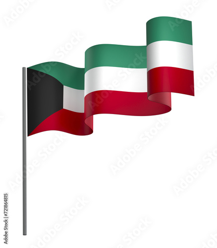 Free Download Kuwait flag element design national independence day banner ribbon png
 - GFXLoad