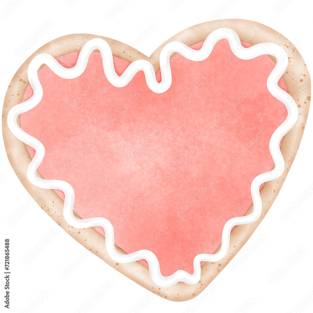 pink heart shaped cookies
