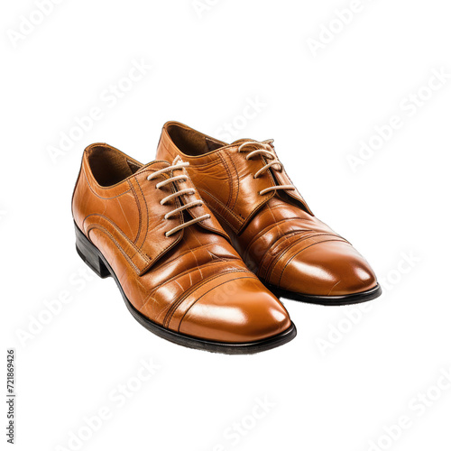 A Fashionable Pair of Shoes Reflecting the Latest Trends in Footwear Fashion.. Isolated on a Transparent Background. Cutout PNG.