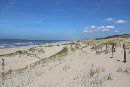 Sanddünen an der Nordsee in Holland Noordwijk